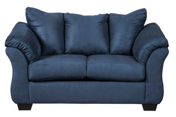 Ashley 750-07 Blue Sofa & Loveseat - Image 3