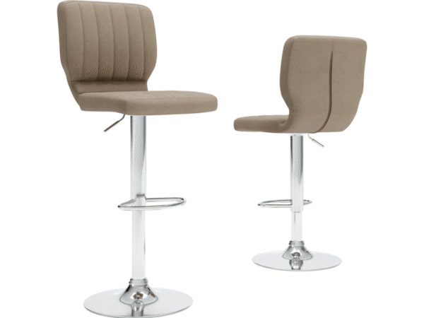 D121-130 - Taupe Swivel Barstool