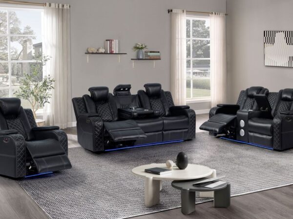 Galaxy Black - 3PC Power Reclining Set