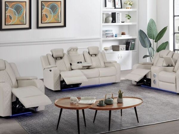 Galaxy Sand - 3PC Power Reclining Set