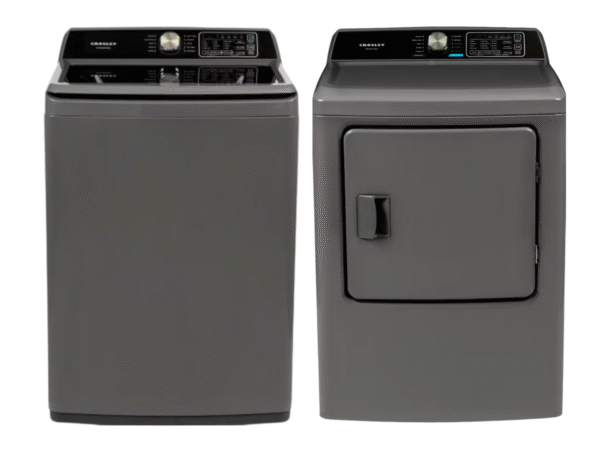 Crosley 4.1 cu. ft Top Load Washer & 6.7 cu. ft. Electric Dryer - Onyx