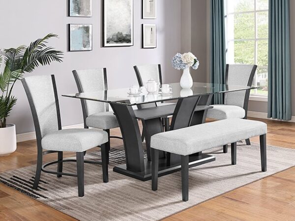 1216DVT-6P CAMELIA DOVE DINING GROUP