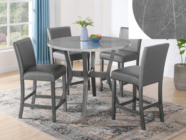 1717SET-GT JUDSON 5-PK CT HT SET GLITTER GREY