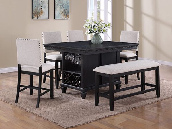 2772CL-6P REGENT CT HT DINING CHARCOAL
