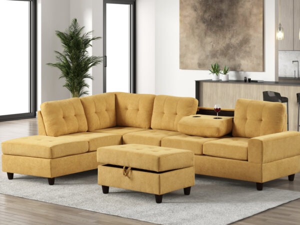 47Heights Reversible Sectional + Ottoman