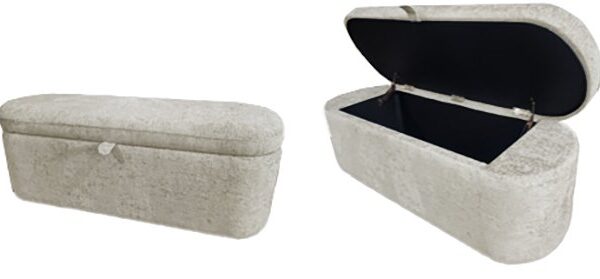 4924OT-BENCH PHILIPA STORAGE BENCH-OATMEAL TWEED