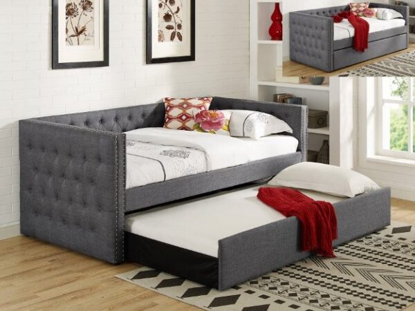 5335GY-SET TRINA GREY DAYBED