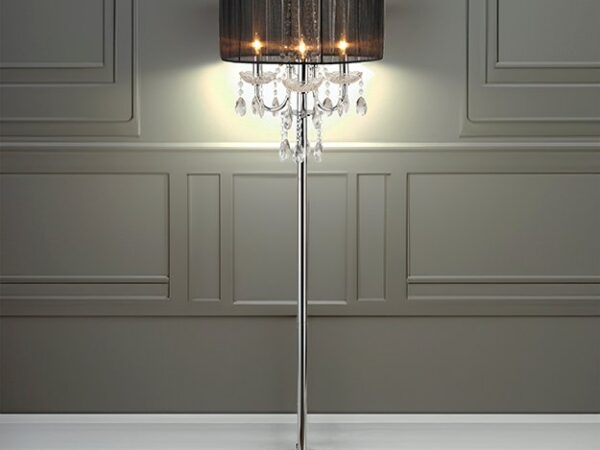 6121-F CHANDELIER FLOOR LAMP 62.5"H