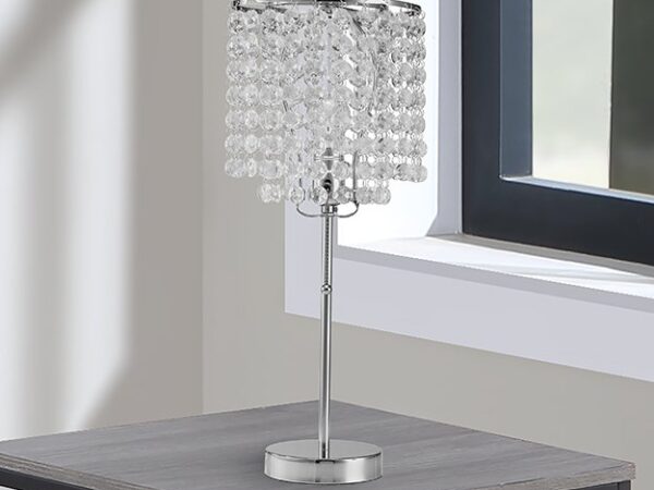 6213T-CH-1 CHROME TABLE LAMP 19"H