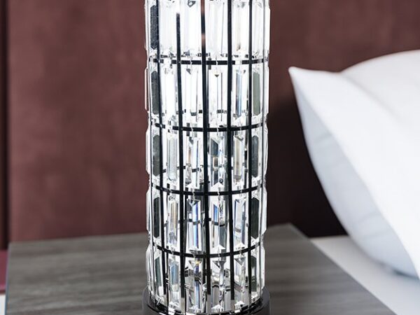 6237T-BN COLUMN TABLE LAMP BLACK NICKEL