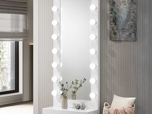 B4852WH-DB-SET LUXO TALL LIGHTED VANITY W/DRAWER
