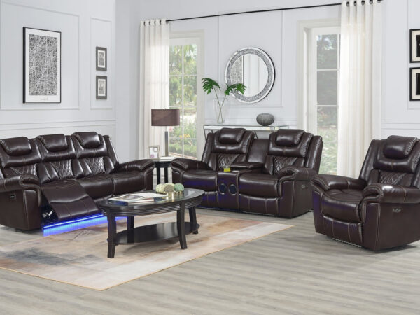 Alexa Brown - 3pc Power Living Room Set
