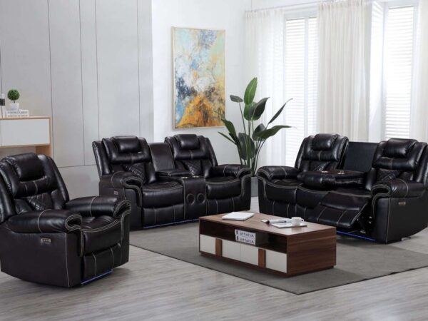 Alexa Black - 3PC Power Reclining Set