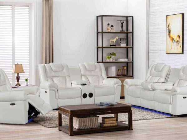 Alexa White - 3PC Power Reclining Set