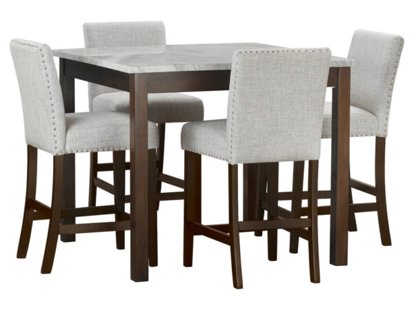 Dior10 - Pub Table + 4 Chair Set