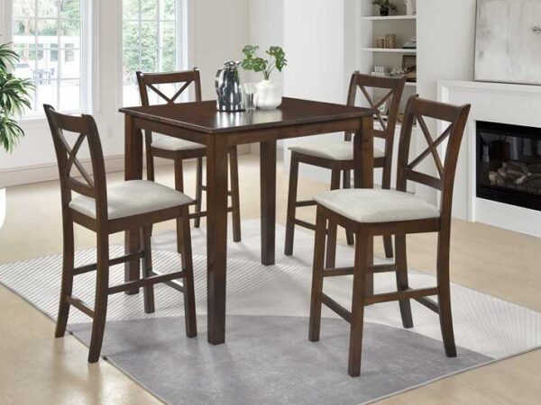 Tahoe - Beige - Pub Table + 4 Chairs