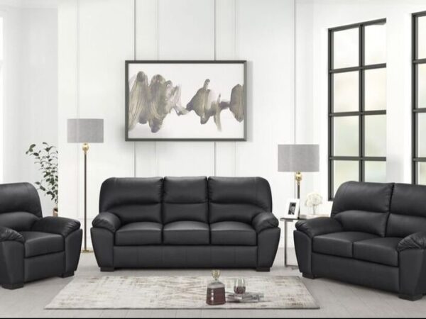 Tiffany Black - 2PC or 3PC Living Room Set