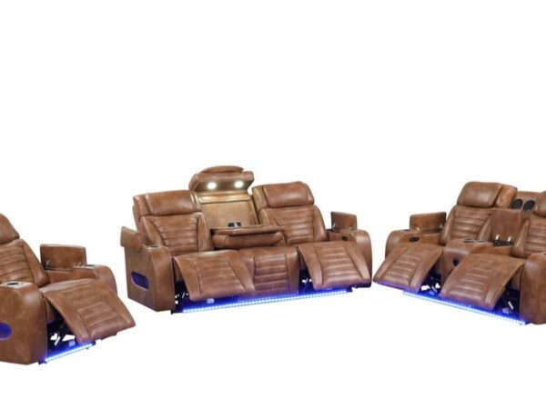 TOKYO 3PC Brown Power Reclining Set