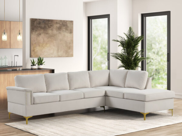 Vogue2 Cream Sectional