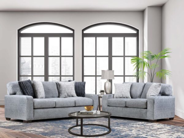 4003 Downy Gray - 2PC Sofa, Loveseat