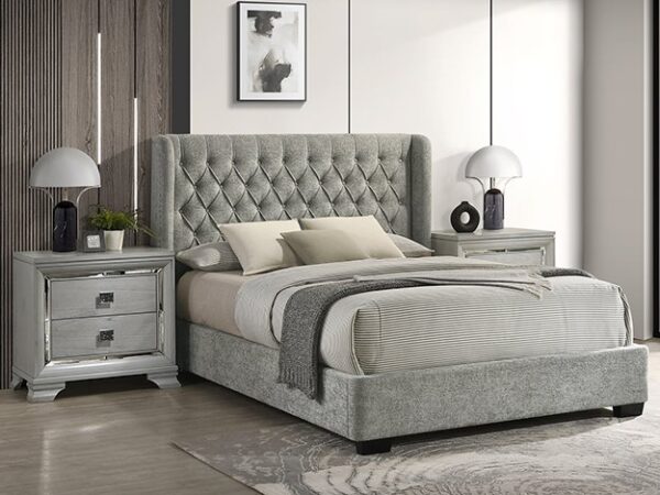 5094LG DAPHNE BED LIGHT GREY