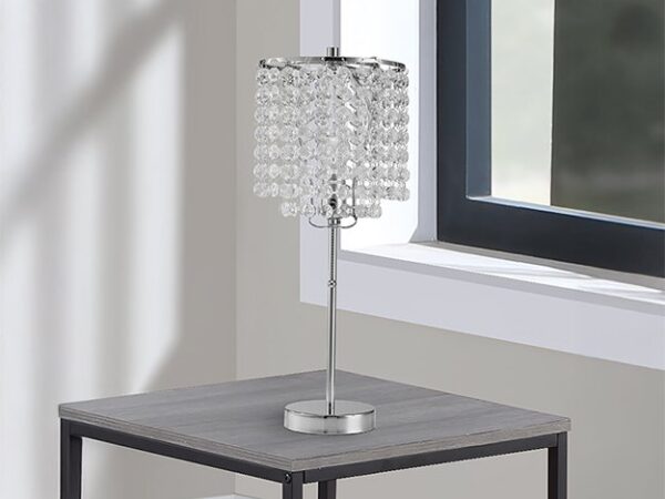 6213T-CH-1 CHROME TABLE LAMP 19"H