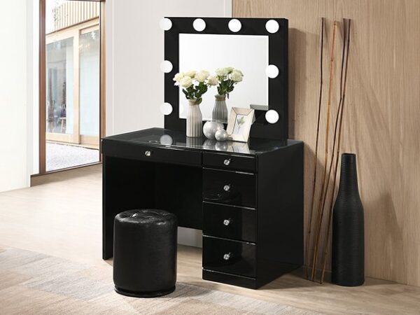 B4851BK-4852-11 MORGAN/LUXO VANITY BLACK