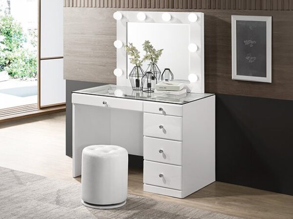 B4851WH-4852-11 MORGAN/LUXO VANITY WHITE
