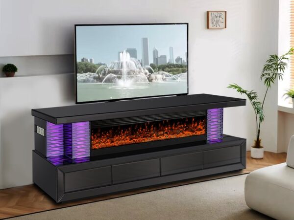 A98 TV STAND W/FIREPLACE