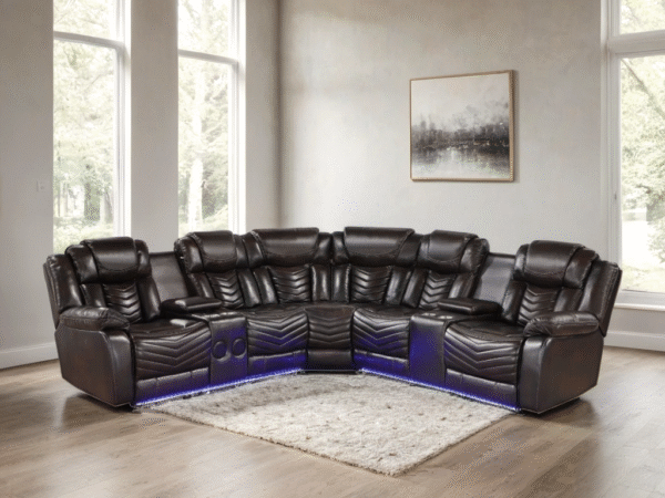 ACE29 Brown Reclining Sectional