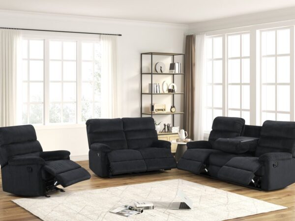 Albert Black - 3PC Reclining Set