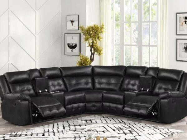 Jacob2 Black - Reclining Sectional